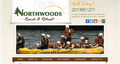 Desktop Screenshot of northwoodsranchandretreat.com